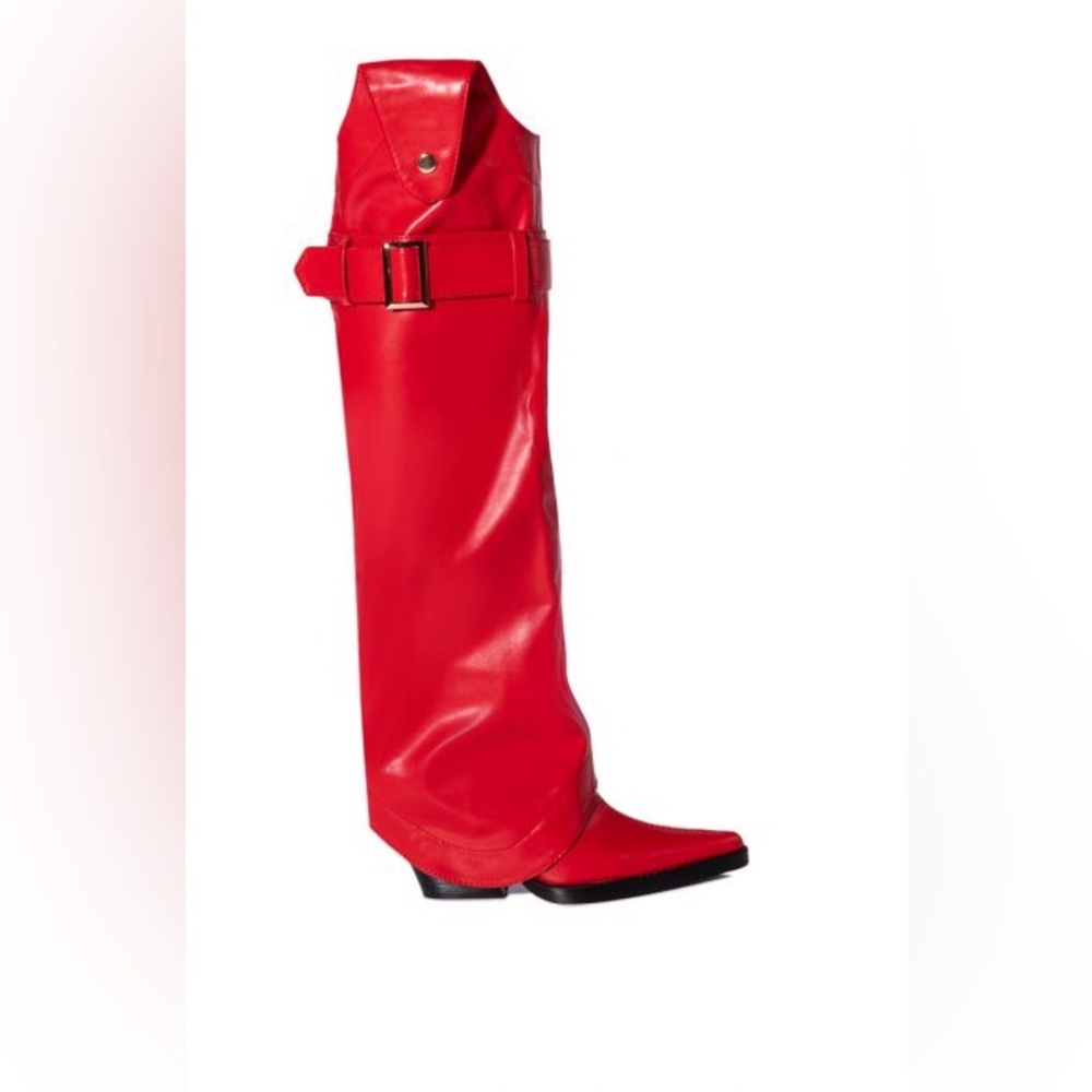Azalea Wang Red Cowboy Boots